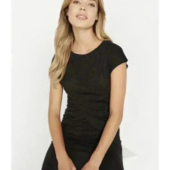 Buffalo David Bitton Bon Chic Maxi Dress Midi Charcoal Grey Black Size XS NWT - Picture 12 of 13